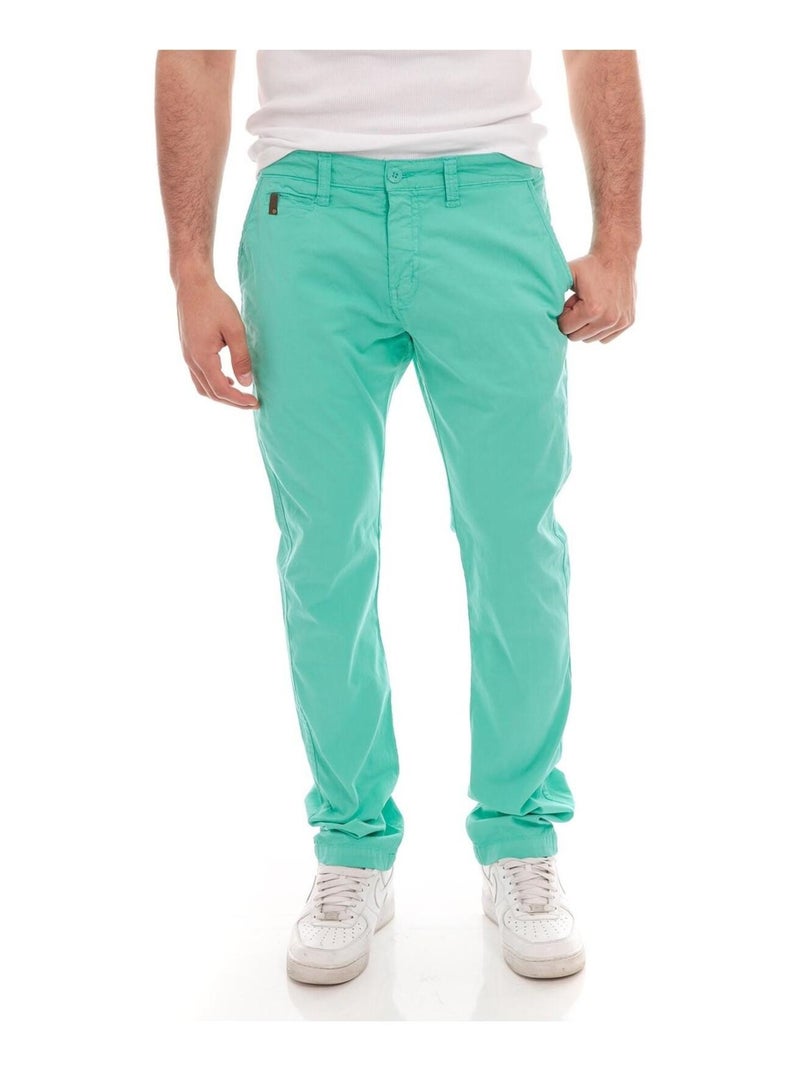 Pantalon chino COLSH Vert - Kiabi