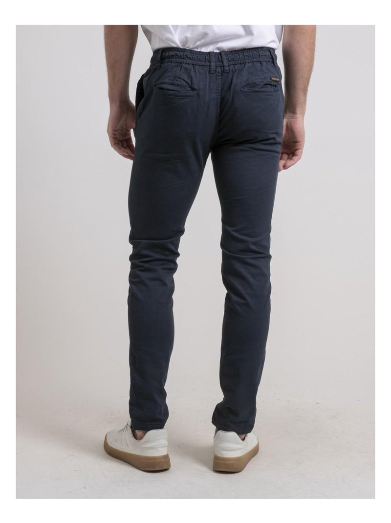 Pantalon chino CORTIN Bleu marine - Kiabi
