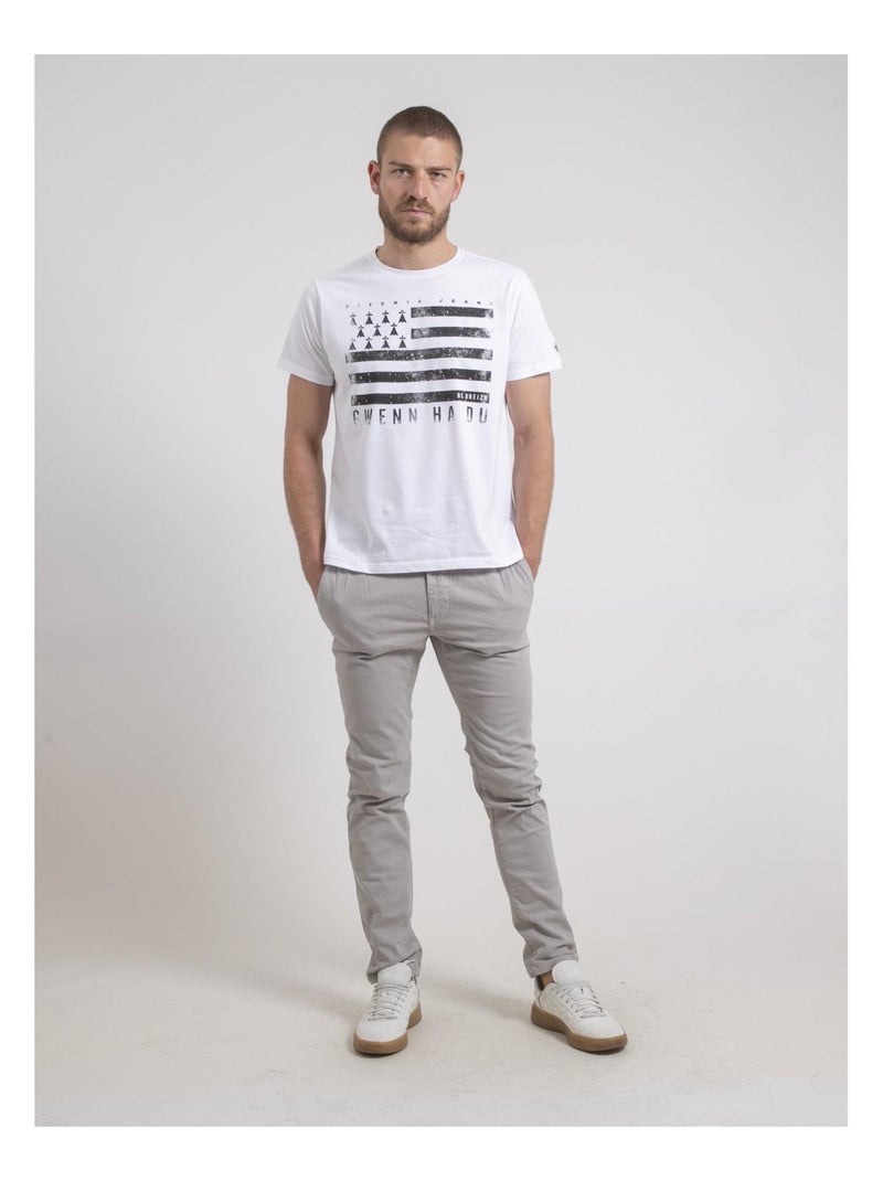 Pantalon chino CORTIN Gris - Kiabi