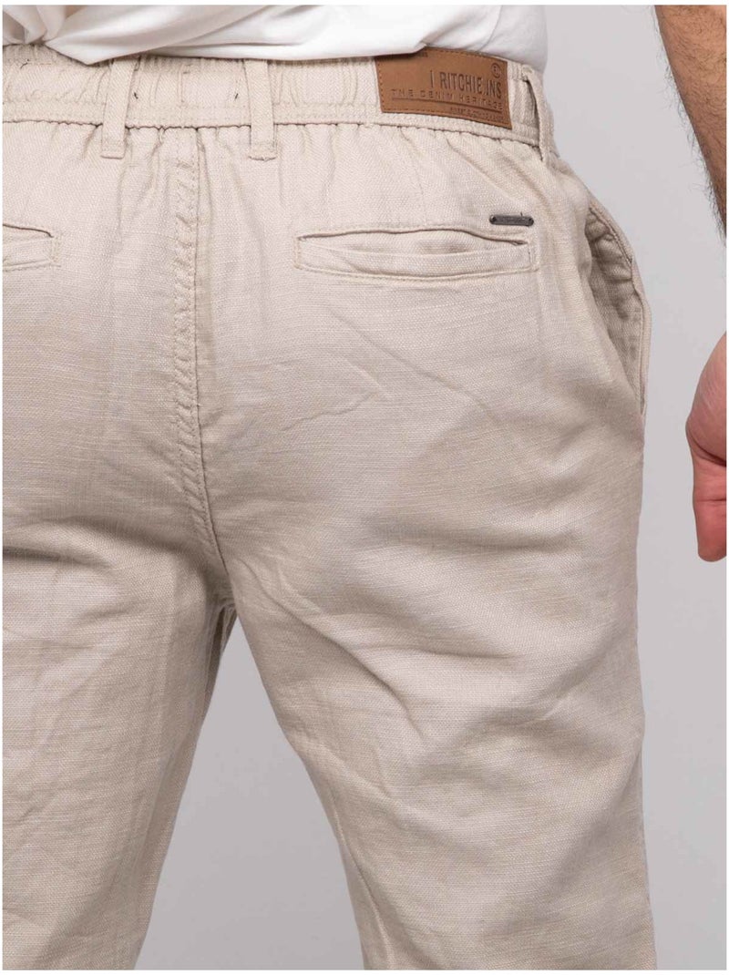 Pantalon chino cortudo Beige - Kiabi