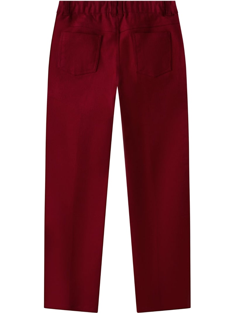 Pantalon Chino   Coton    SAINCLAIR - La Faute à Voltaire Bordeaux - Kiabi