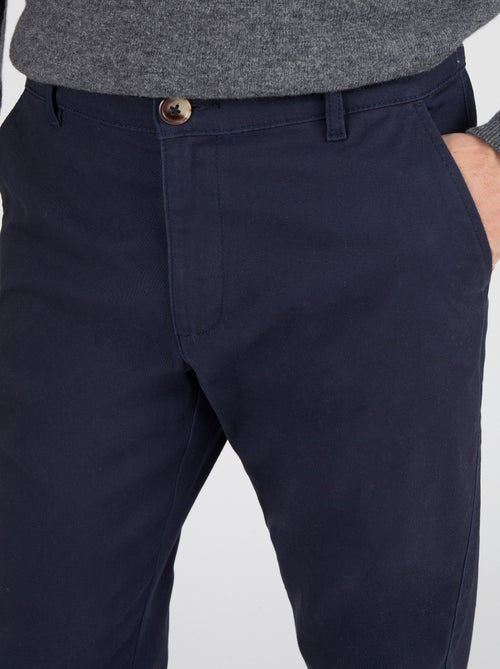 Pantalon chino coton stretch - Damart - Kiabi