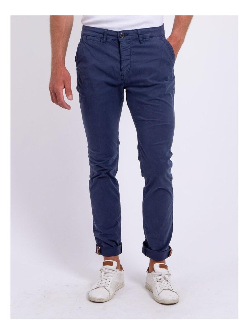Pantalon chino coupe ajustée CAZYB Bleu marine - Kiabi