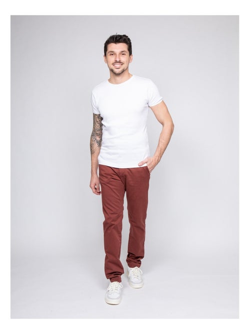 Pantalon chino coupe ajustée VAIRE - Kiabi