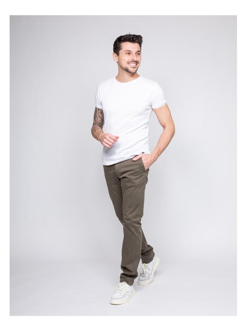 Pantalon chino coupe ajustée VAIRE - Kiabi