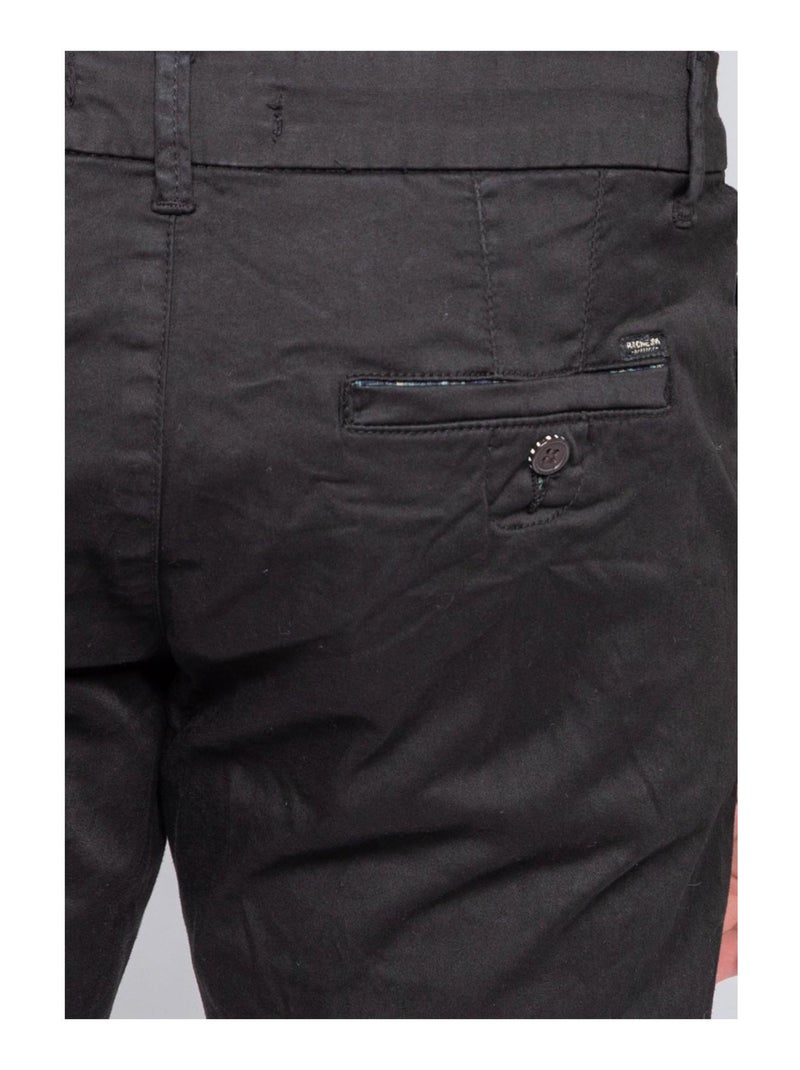 Pantalon chino coupe ajustée VAIRE Noir - Kiabi