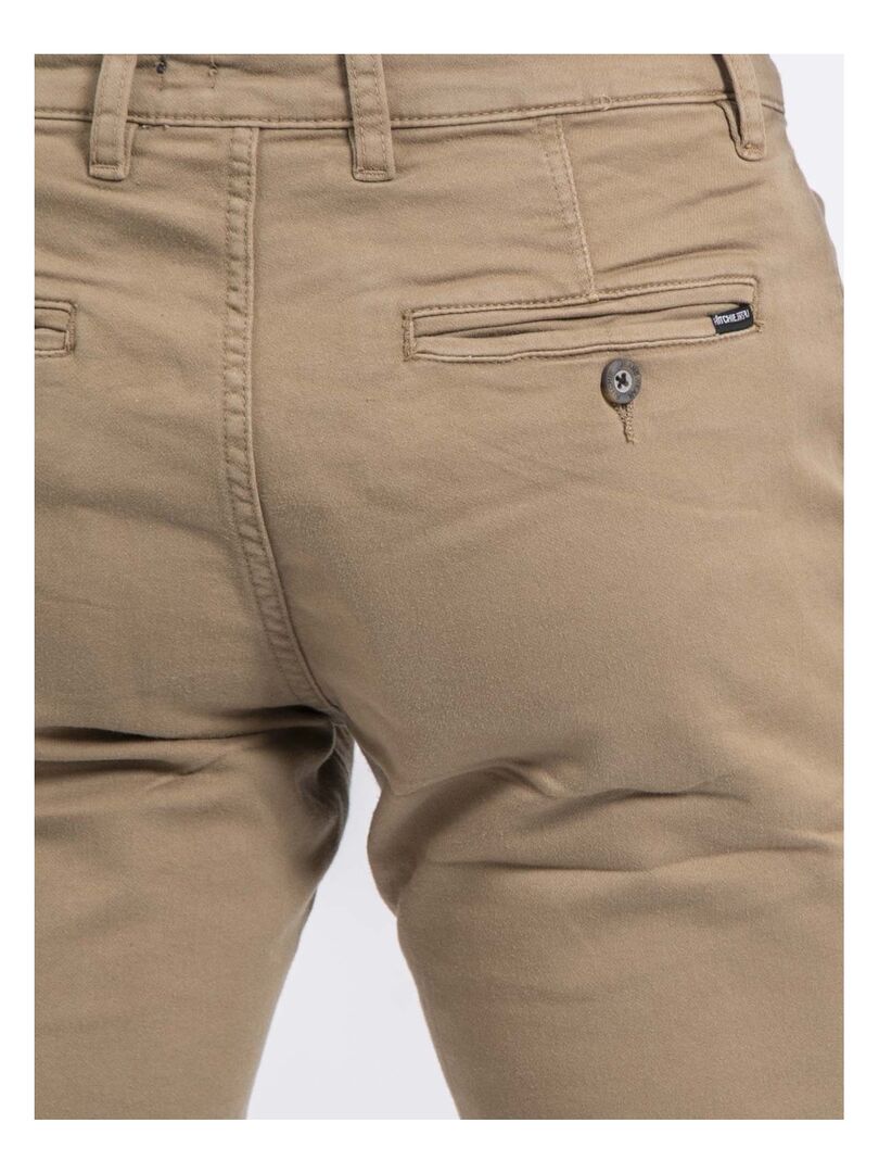 Pantalon chino coupe ajustée VALBACOL Beige Kiabi 49.99€