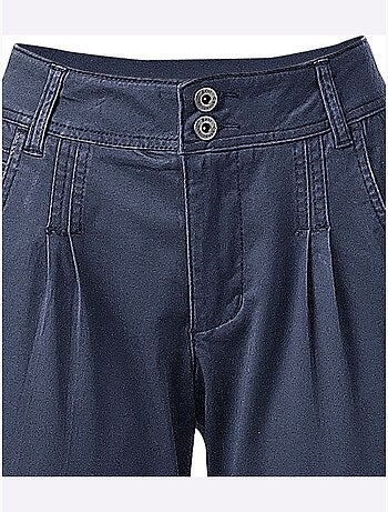 Pantalon Chino Coupe Carotte - Taille Courte - helline