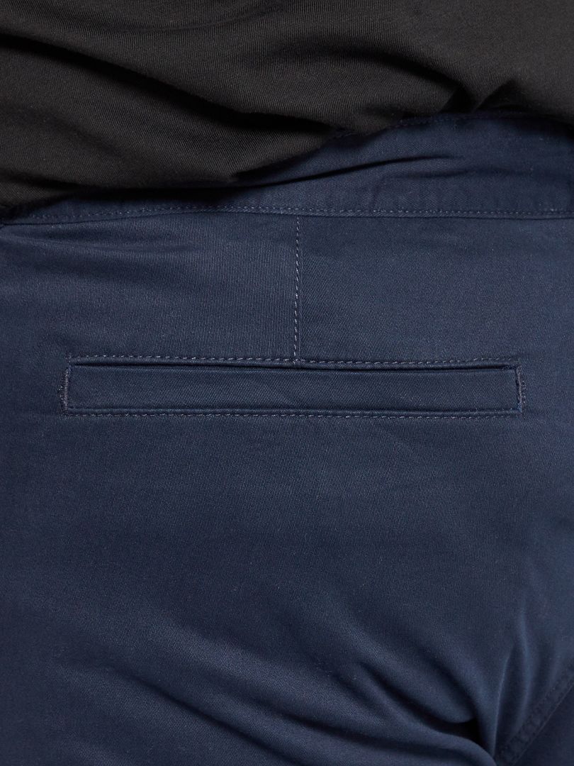 Pantalon chino droit - L30 bleu marine - Kiabi