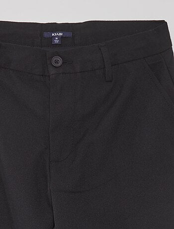Pantalon Homme  Kiabi Pantalon chino fitted L36 +1m90 Noir < Épicerie  Benjamin