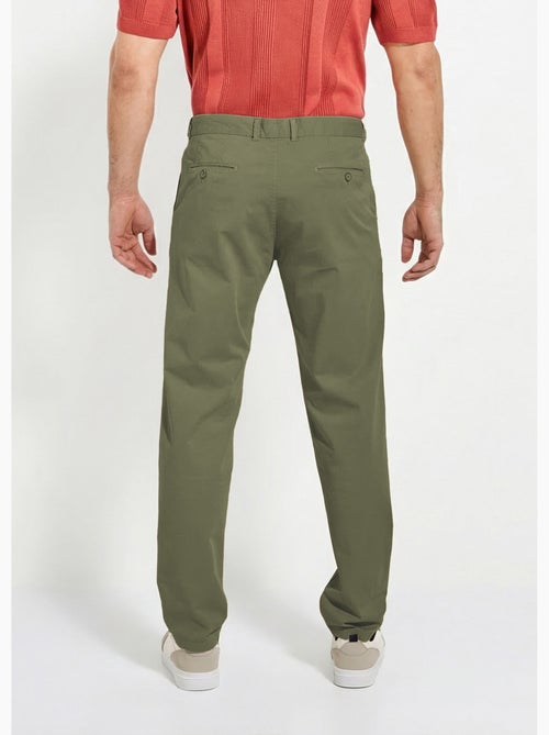 Pantalon chino droit toile coton stretch - Afibel - Kiabi