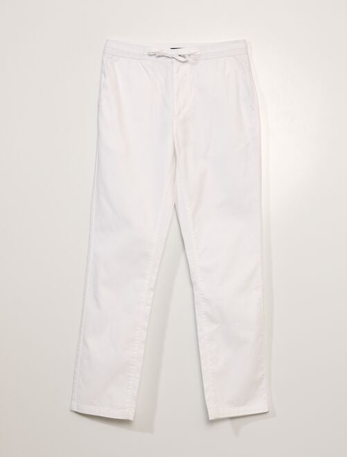 Pantalon chino en coton - Kiabi