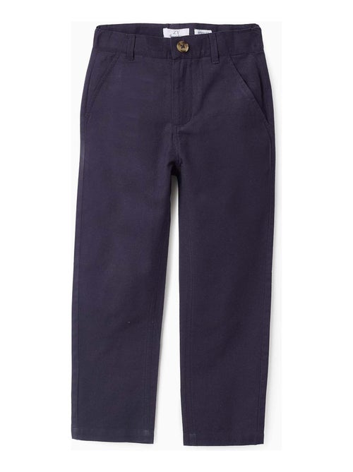 Pantalon Chino en Coton et Lin - Kiabi