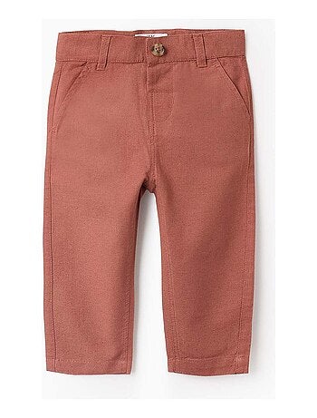 Pantalon Chino en Coton et Lin
