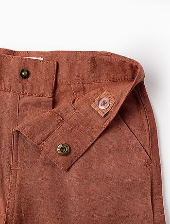 Pantalon Chino en Coton et Lin