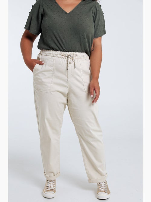 Pantalon chino en coton léger PAPRIKA - Kiabi