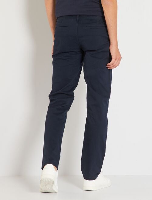 Pantalon chino en coton stretch L34 - Kiabi