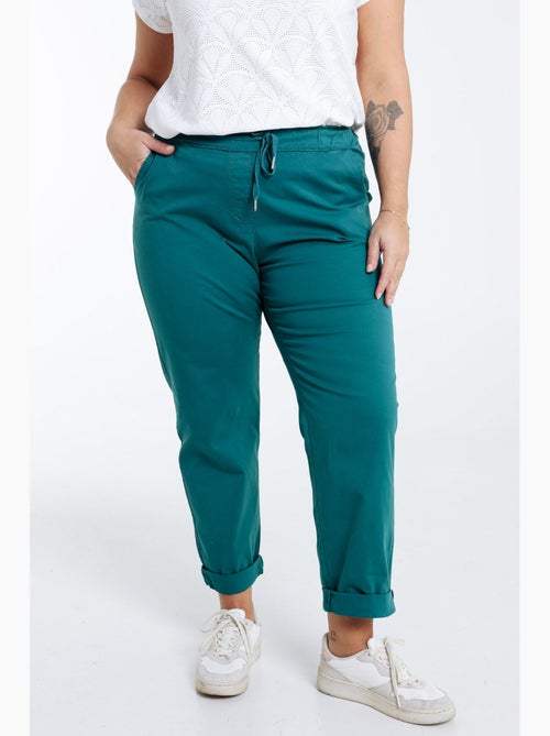 Pantalon chino en coton uni PAPRIKA - Kiabi