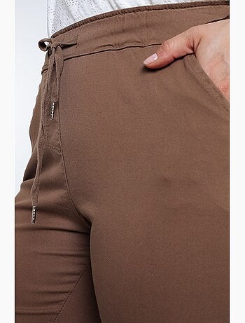 Pantalon chino en coton uni PAPRIKA