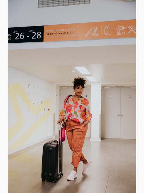 Pantalon chino en coton uni PAPRIKA - Kiabi