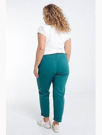 Pantalon chino en coton uni PAPRIKA