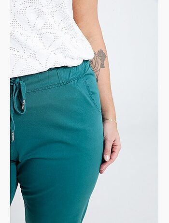 Pantalon chino en coton uni PAPRIKA