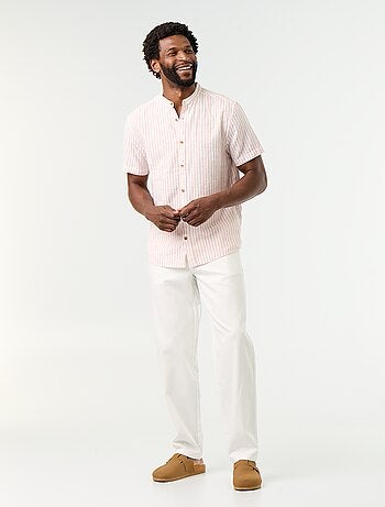 Pantalon chino en dobby
