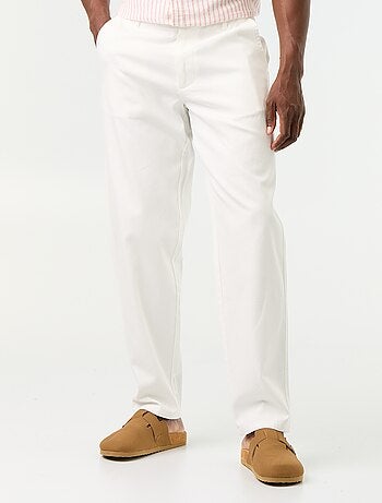 Pantalon chino en dobby