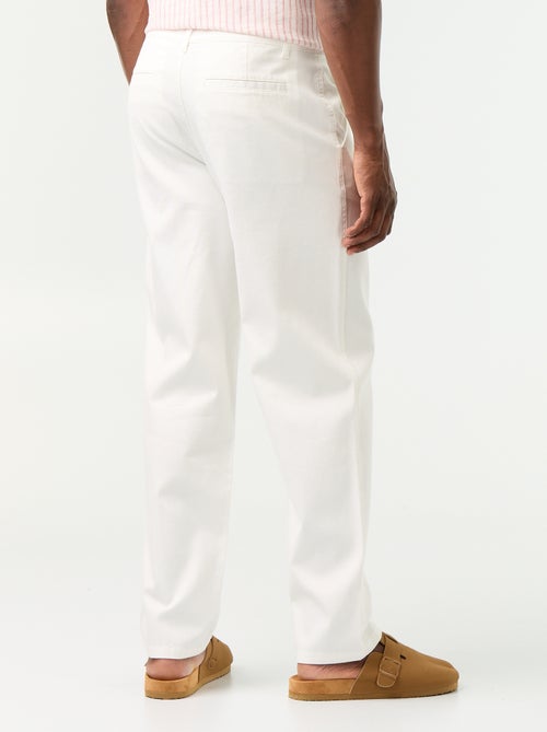 Pantalon chino en dobby - Kiabi Pantalon chino en dobby - Kiabi