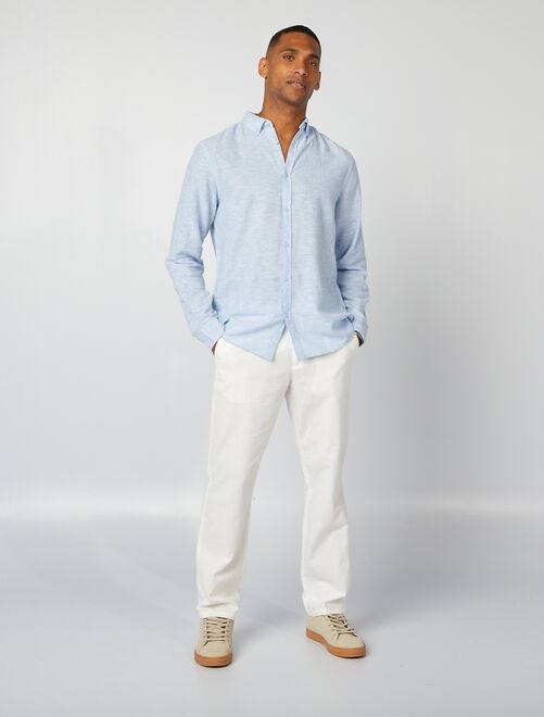 Pantalon blanc homme hotsell