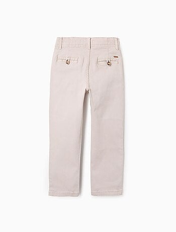 Pantalon chino en sergé de coton 'slim fit'