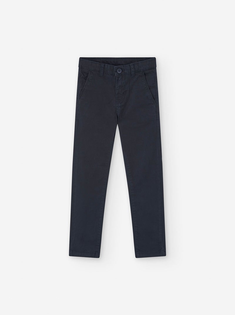 Pantalon Chino en Sergé Bleu clair - Kiabi