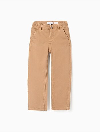 Pantalon chino en sergé de coton 'slim fit'