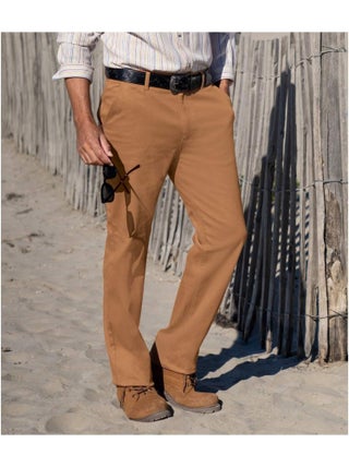 Pantalon Chino en Toile Stretch   - ATLAS FOR MEN