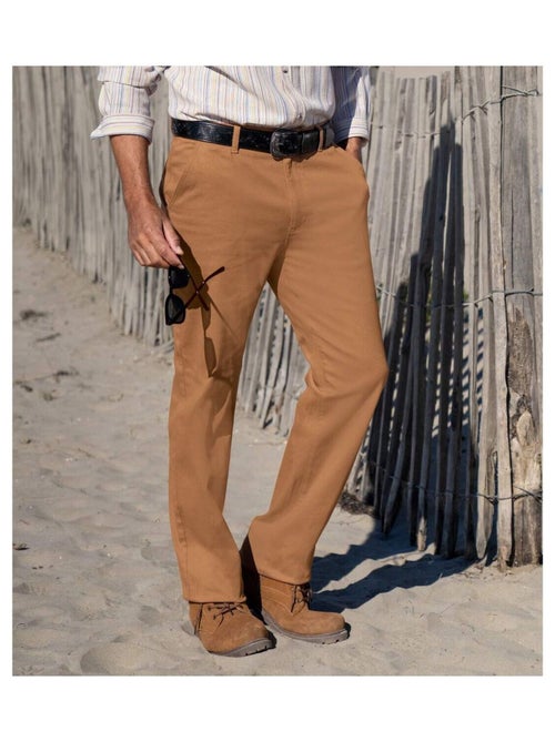 Pantalon Chino en Toile Stretch   - ATLAS FOR MEN - Kiabi
