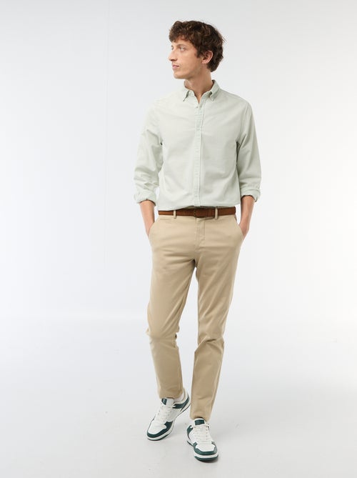 Pantalon chino en twill - Kiabi