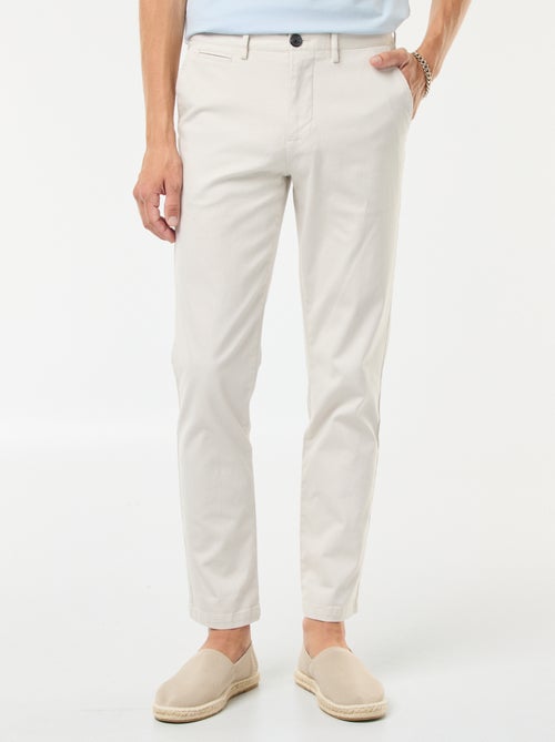 Pantalon chino en twill - Kiabi