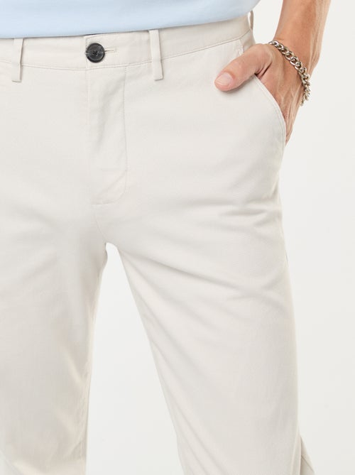 Pantalon chino en twill - Kiabi