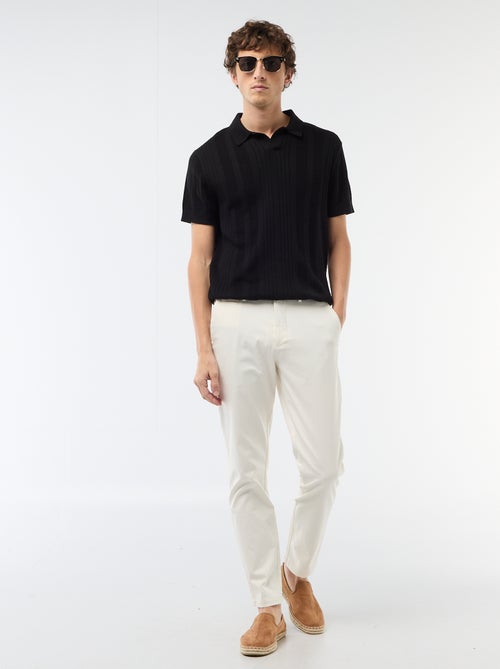 Pantalon chino en twill - Kiabi