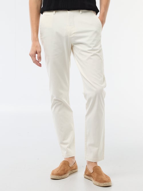 Pantalon chino en twill - Kiabi