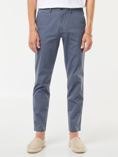 Pantalon chino en twill - Kiabi
