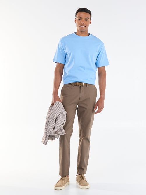 Pantalon chino en twill - Kiabi