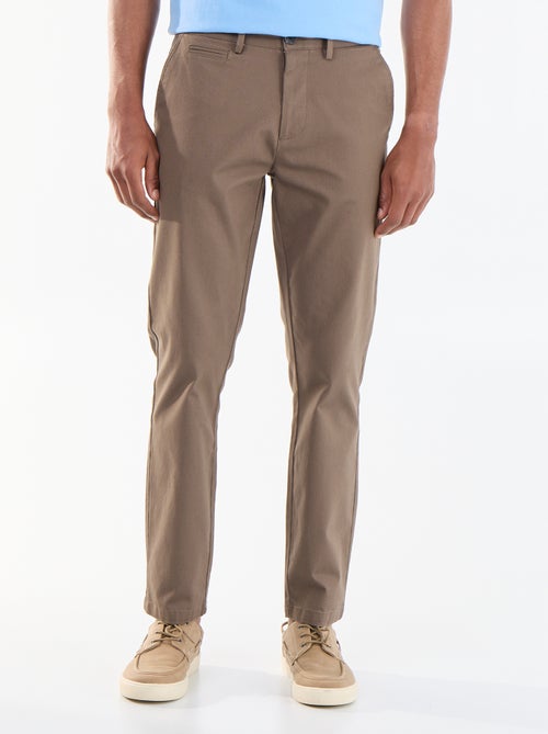 Pantalon chino en twill - Kiabi