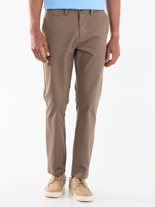 Pantalon chino en twill - Kiabi