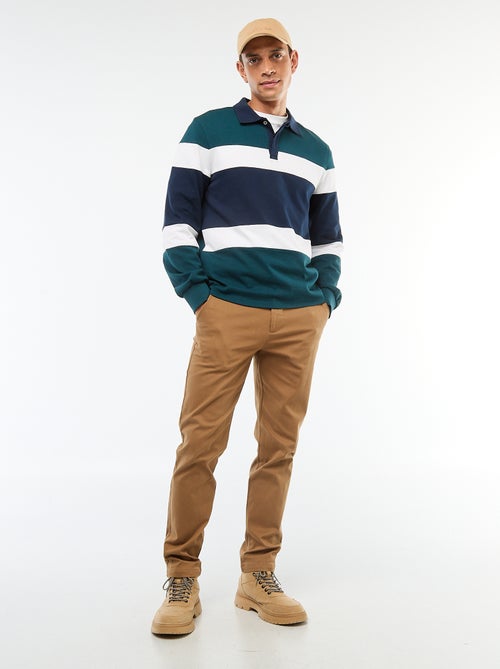 Pantalon chino en twill - Kiabi