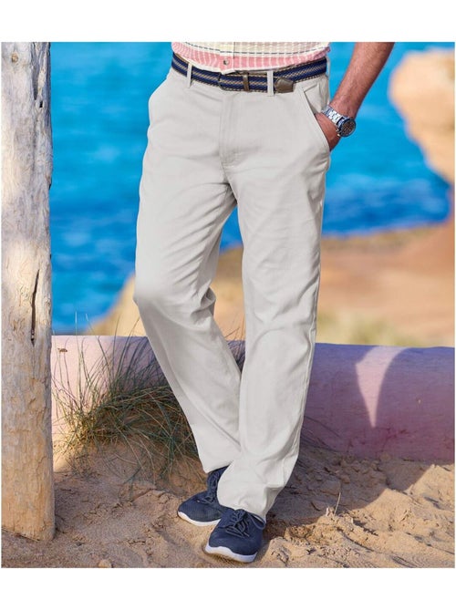 Pantalon Chino en Twill Stretch - ATLAS FOR MEN - Kiabi