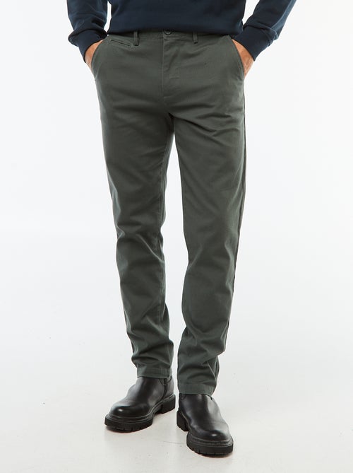 Pantalon chino en twill - Kiabi