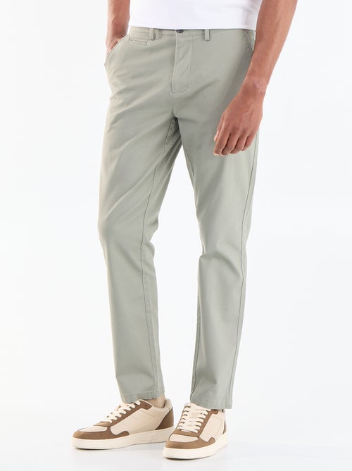 Pantalon chino en twill - Kiabi