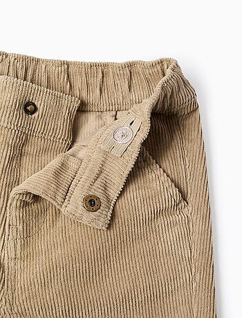 Pantalon Chino en Velours Côtelé