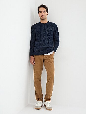 Pantalon chino en velours côtelé, MO Fashion